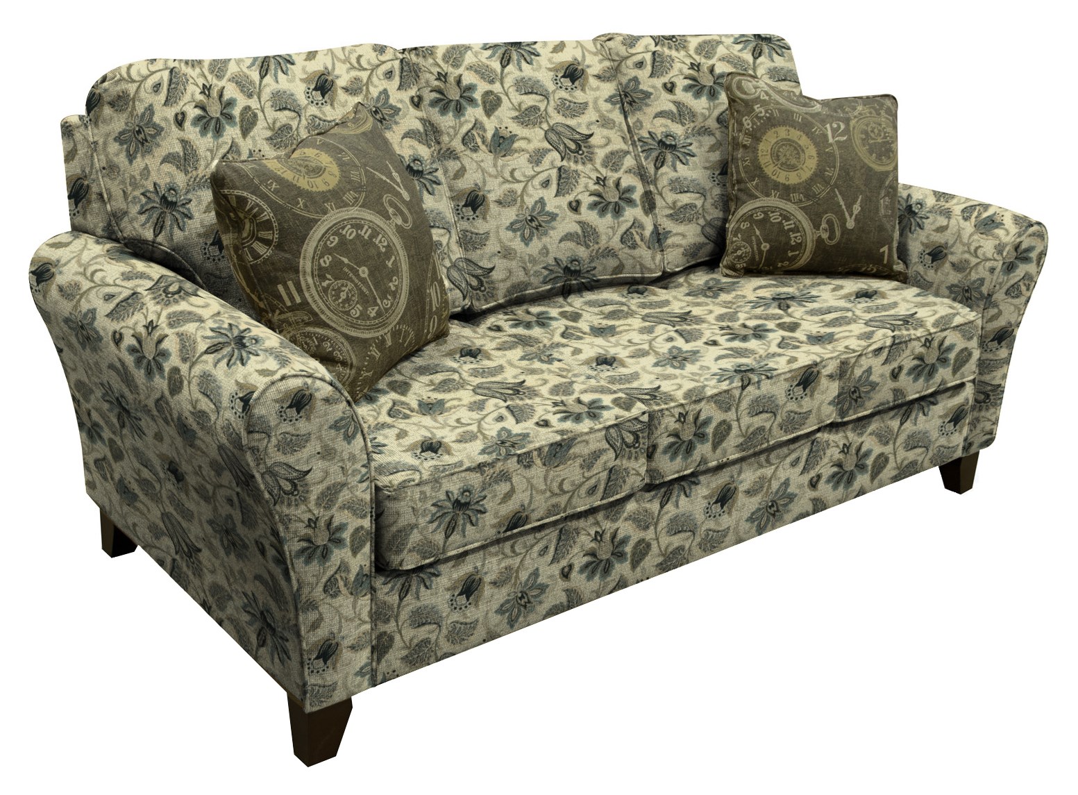 England 3B00 Series 3B05 Transitional Flared Arm Sofa with Wooden Legs Westrich Furniture